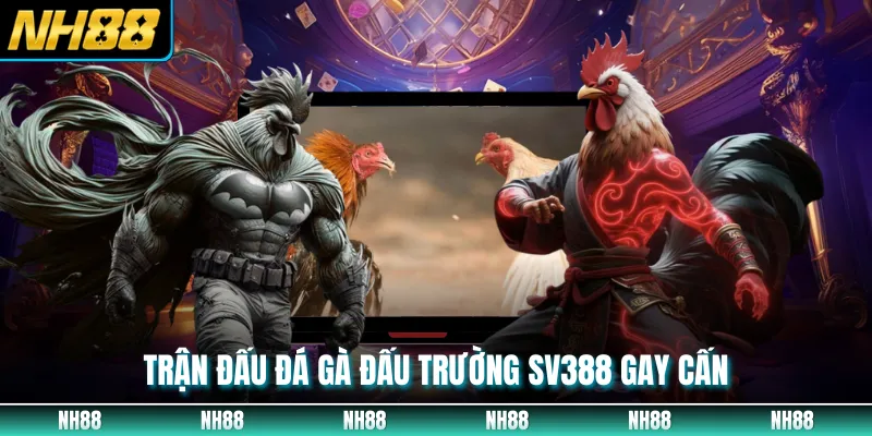 Trận đấu đá gà đấu trường sv388 gay cấn 